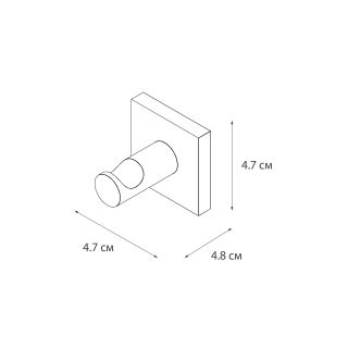 Крючок двойной Fixsen Lux Satin, сатин (FX-16005A)